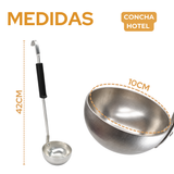 Concha Aluminio C/ Cabo Baquelite N10 Hotel