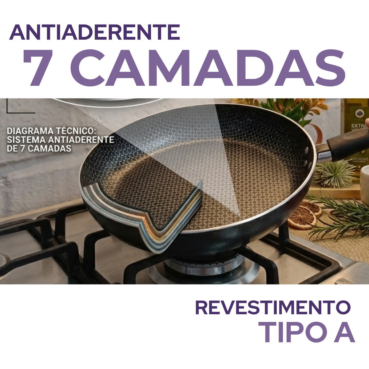 Frigideira Francesa Antiaderente 26cm