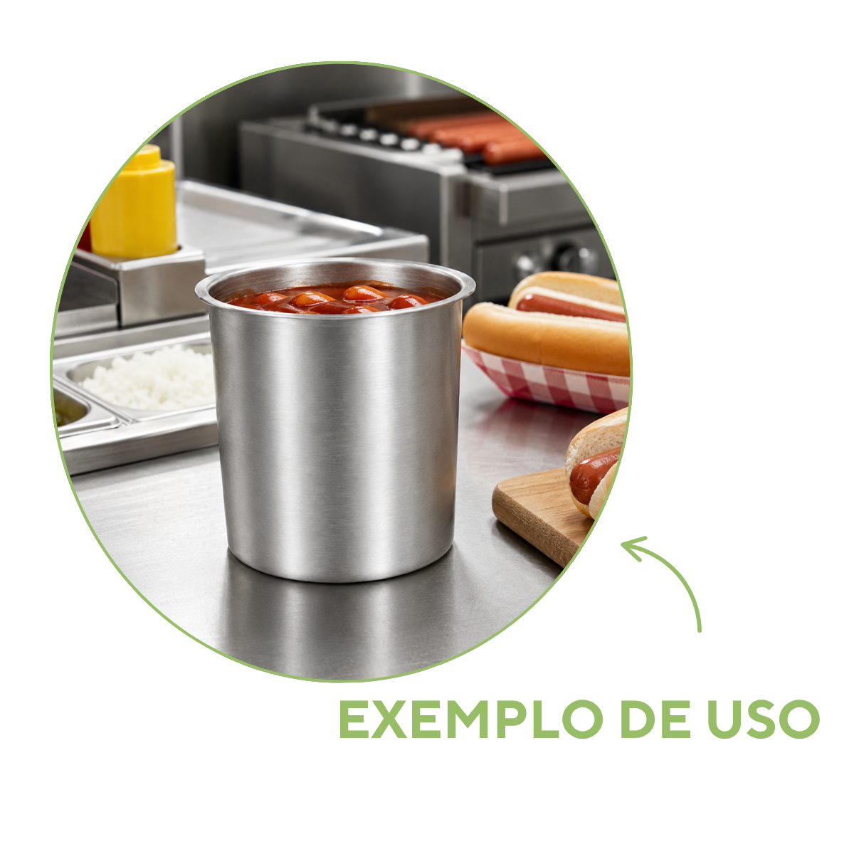 Molheira com Aba 18 para Salsicha 3,2L