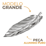 Travessa Folha Siena Alumínio Fundido 64,5cm