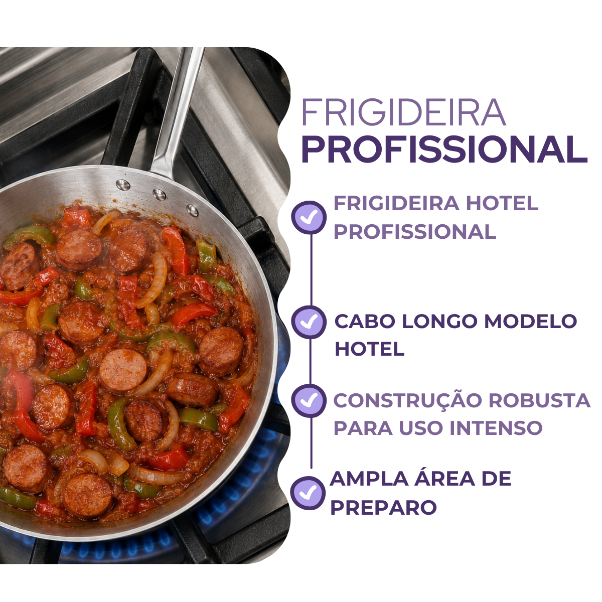 Frigideira Hotel 28cm em Alumínio Profissional