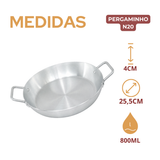 Frigideira Pergaminho N20 Servir Risoto Entradas 800ml