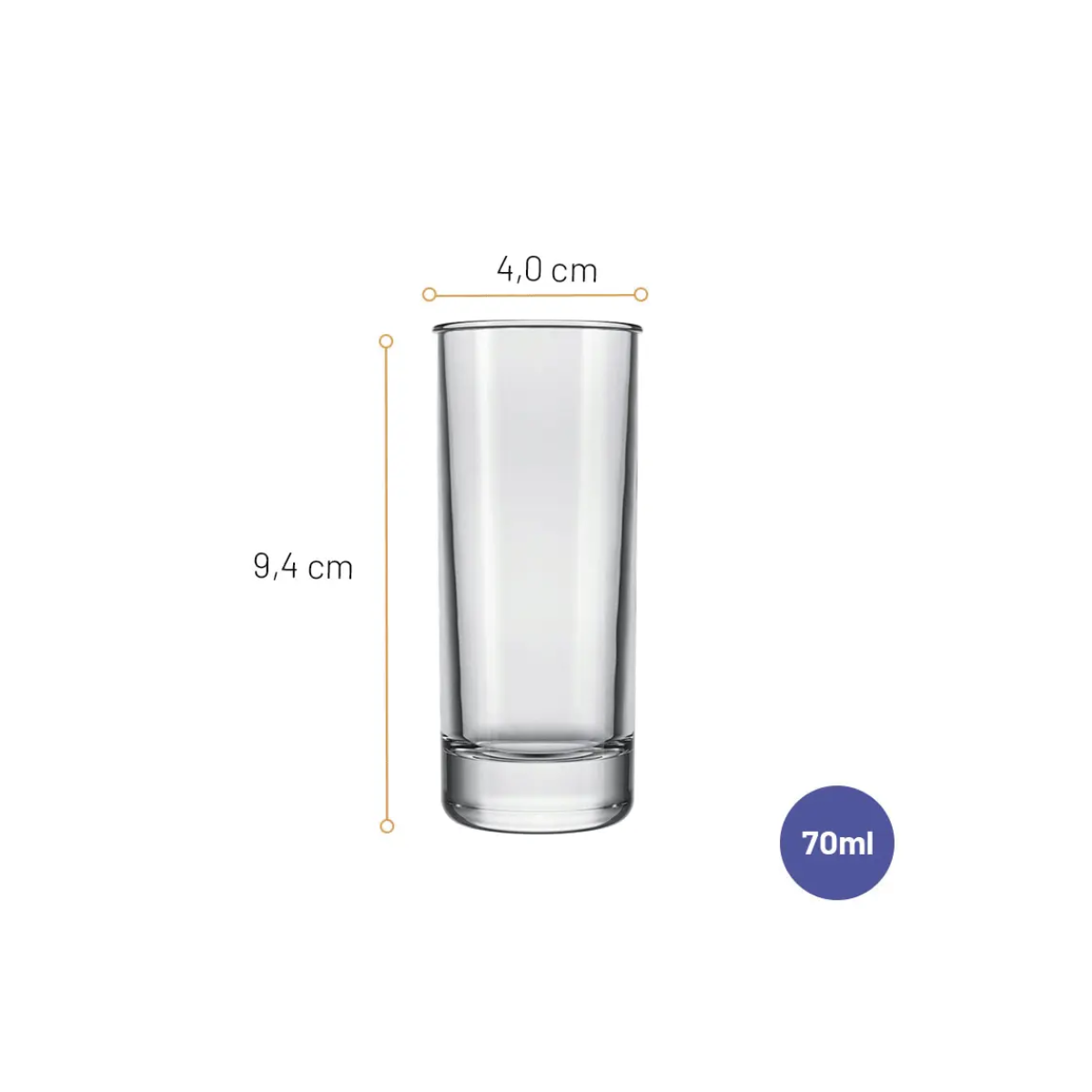 Copo de Vodka Nadir 70ml - A Gourmet