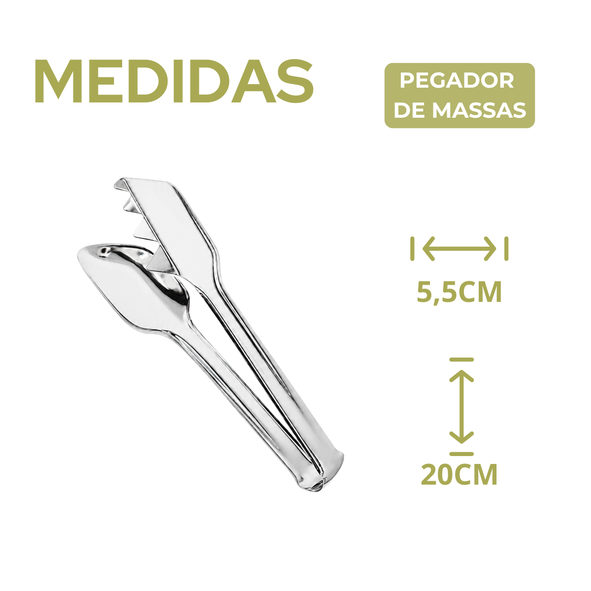 Pegador de Massa Aço Inox