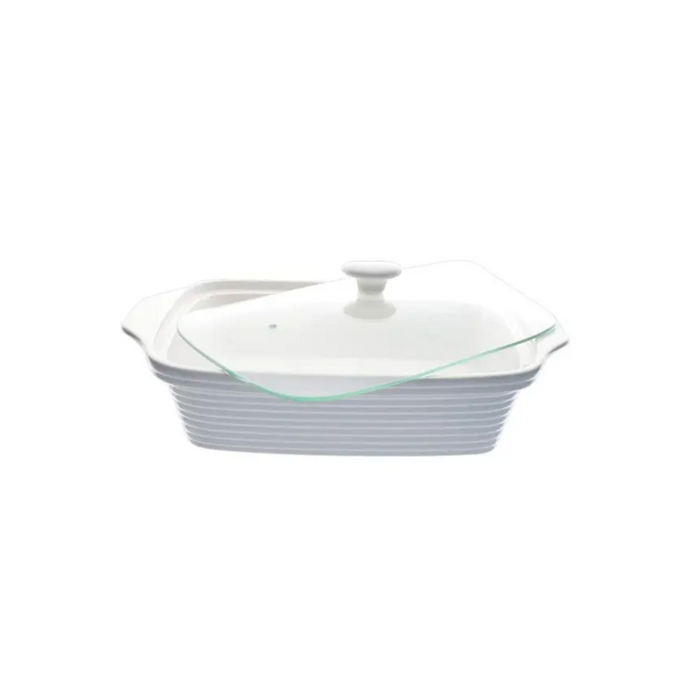 Rechaud de Porcelana Retangular Com Queimador 2,8L Dynasty