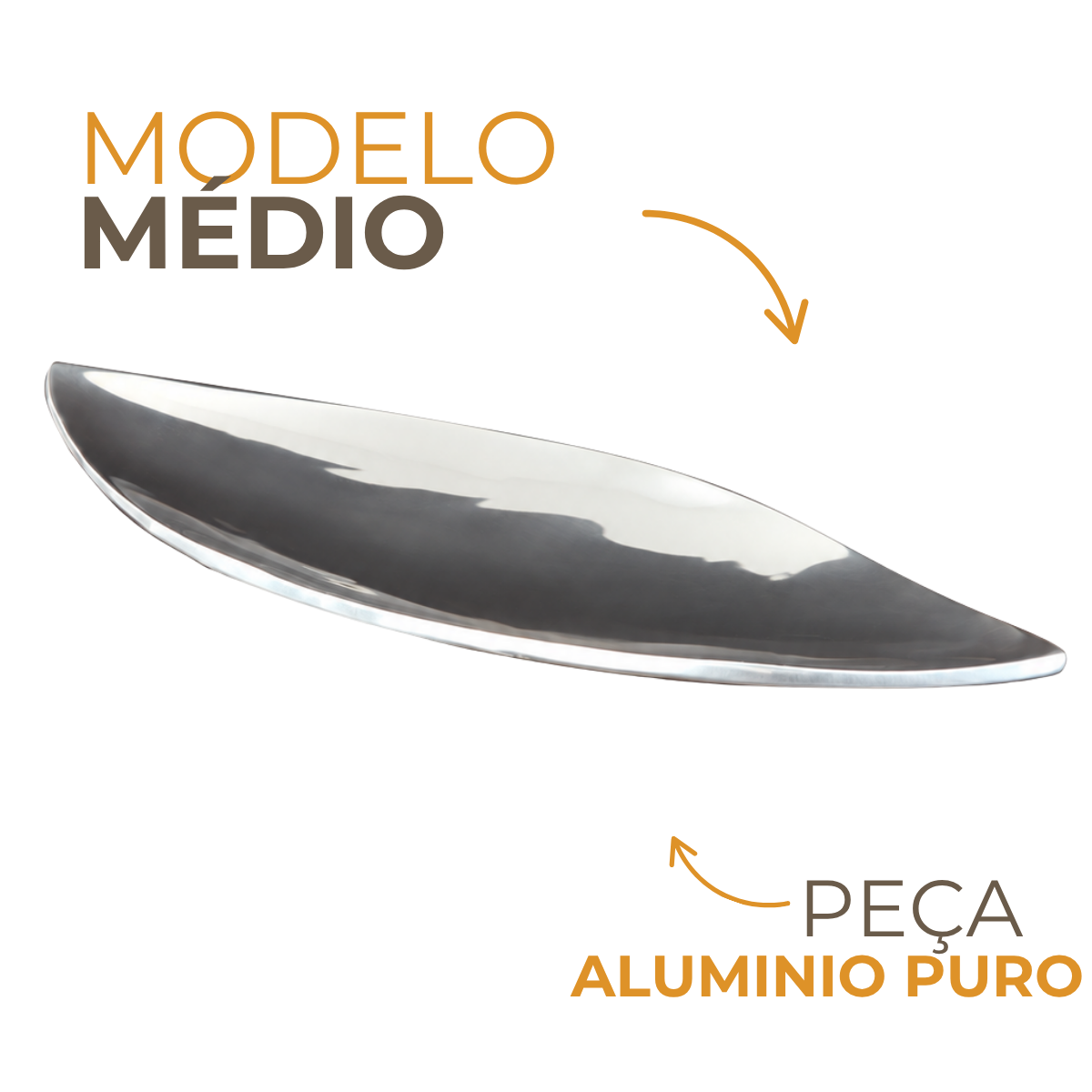 Travessa Aluminio Puro Servir 37cm