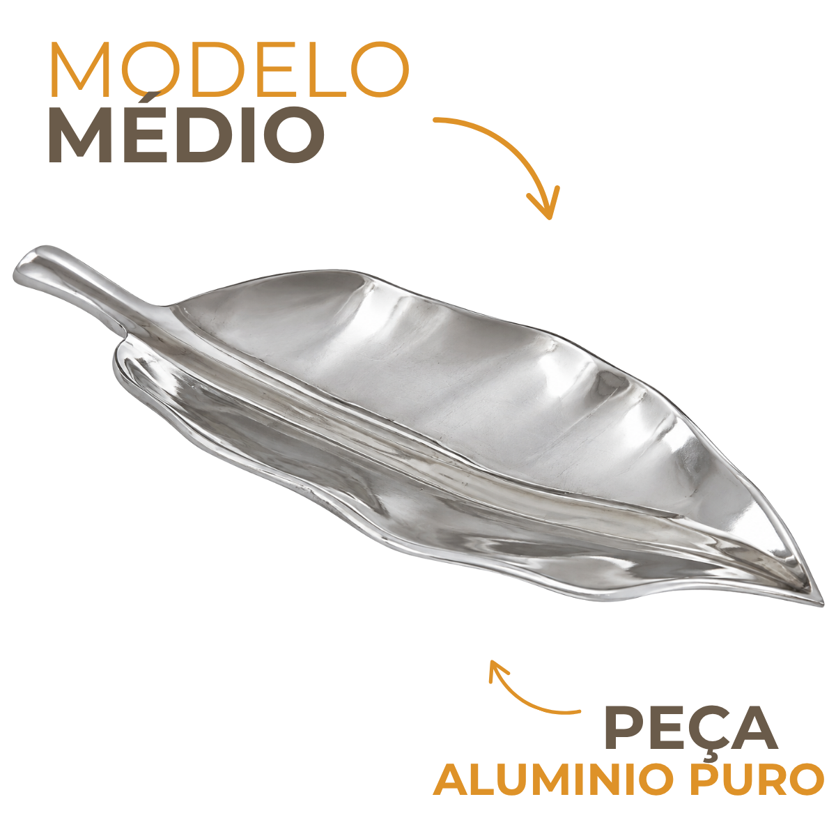 Travessa Folha Turim em Alumínio Fundido