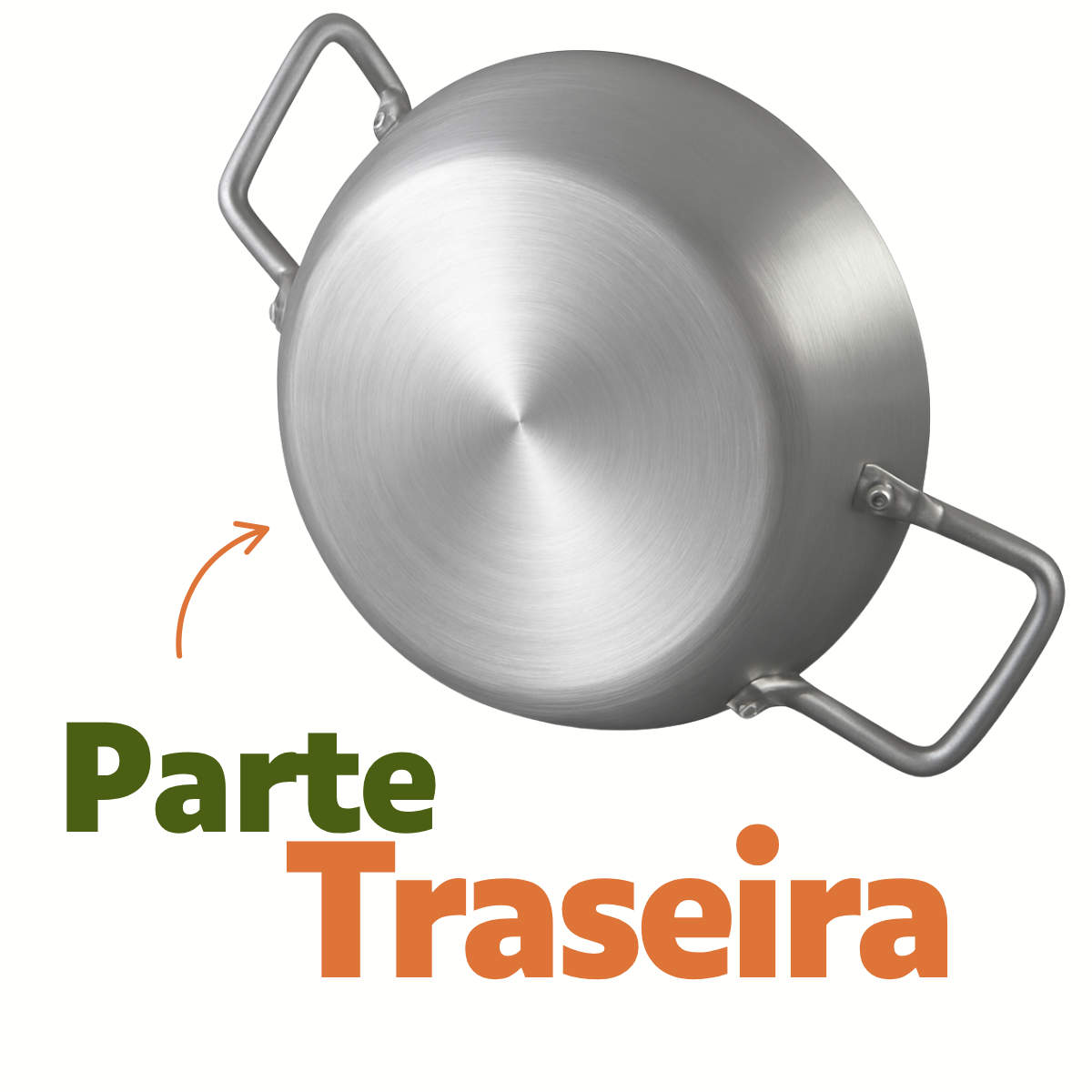 Frigideira Hotel com Asas 30cm 3,2L em Alumínio Profissional
