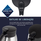 Garrafa Térmica Aço Inox 1 Litro