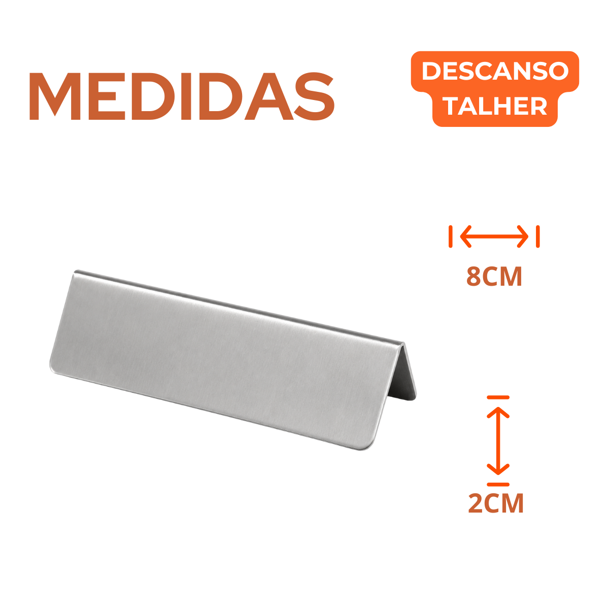 Descanso Talher Mesa Aço Inox