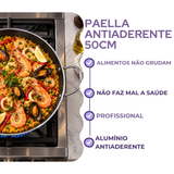 Paellera Antiaderente Hotel N50 em Alumínio 50cm 10L