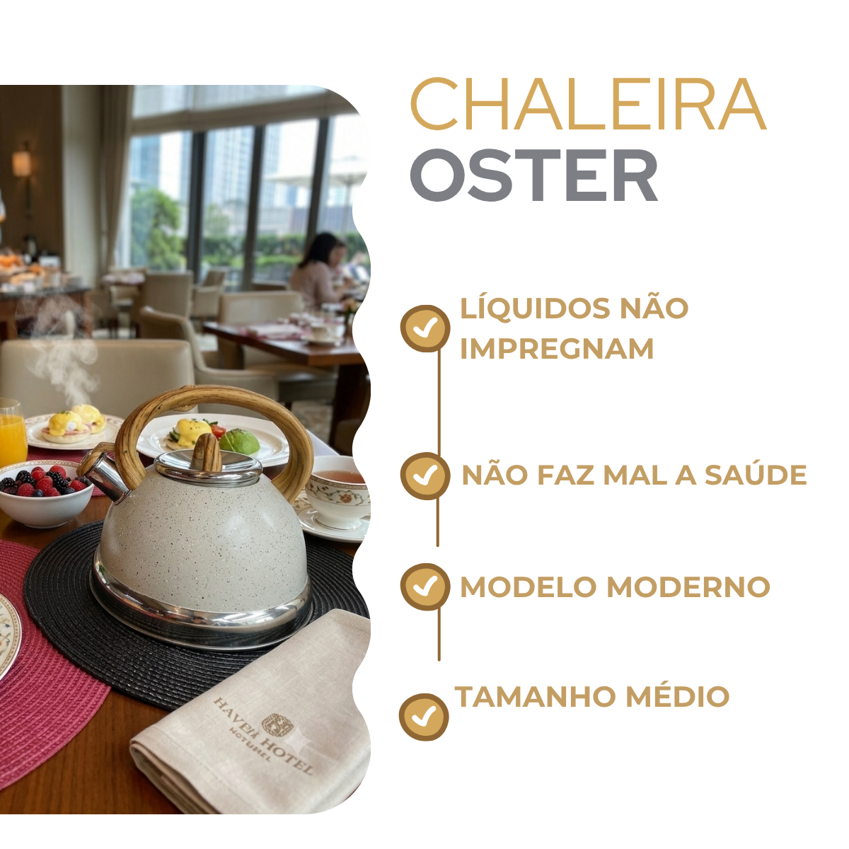 Chaleira Com Apito Cinza 3 Litros