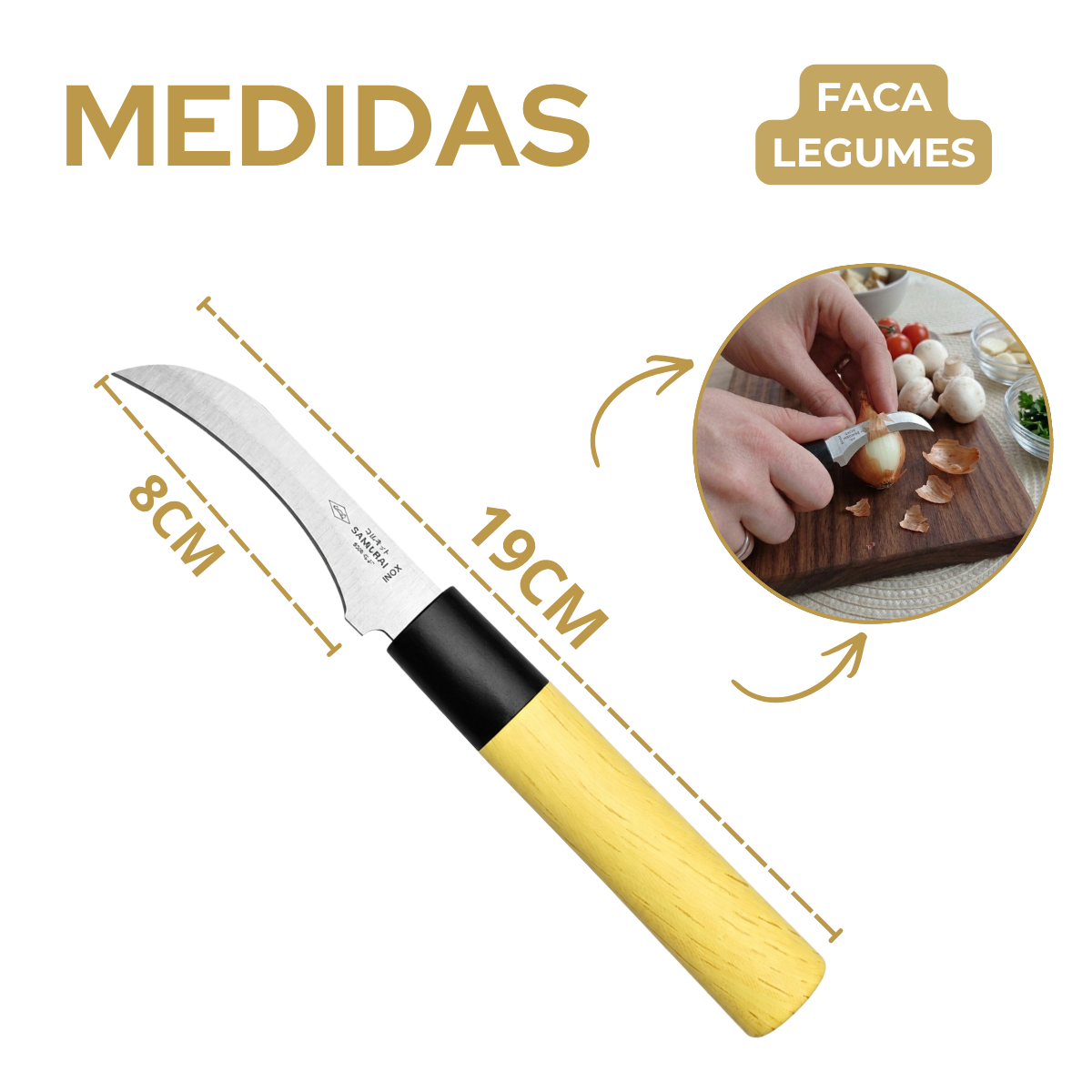 Faca Legumes Samurai