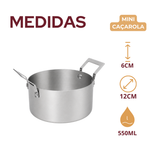 Mini Caçarola Servir Aço Inox 550ml