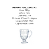 Caneca Cristal Imperial Lyor 190ml Lyor