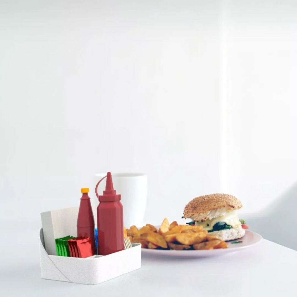 Porta Sache G Branco Polipropileno unyhome