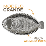 Travessa Servir Peixe Aluminio Puro 60cm
