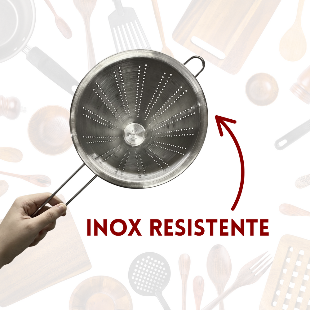 Passador Chinoy 20cm Inox - A Gourmet