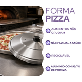Tampa para Forma de Pizza 25cm em Alumínio Profissional