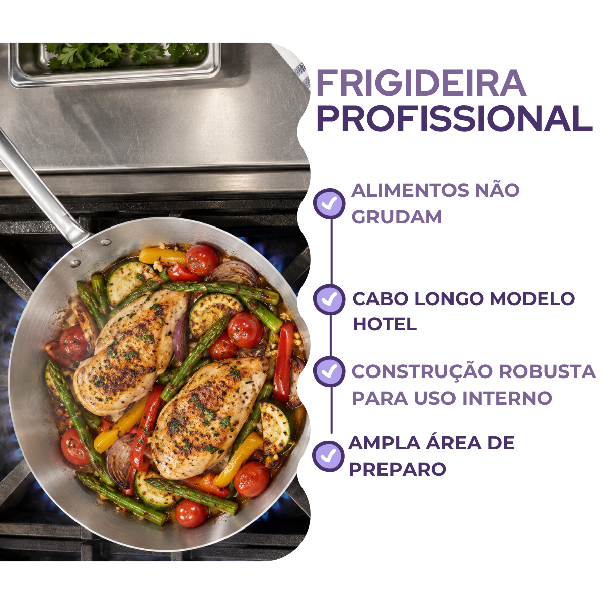 Frigideira Hotel N24 com Cabo de Alumínio 24cm 2L