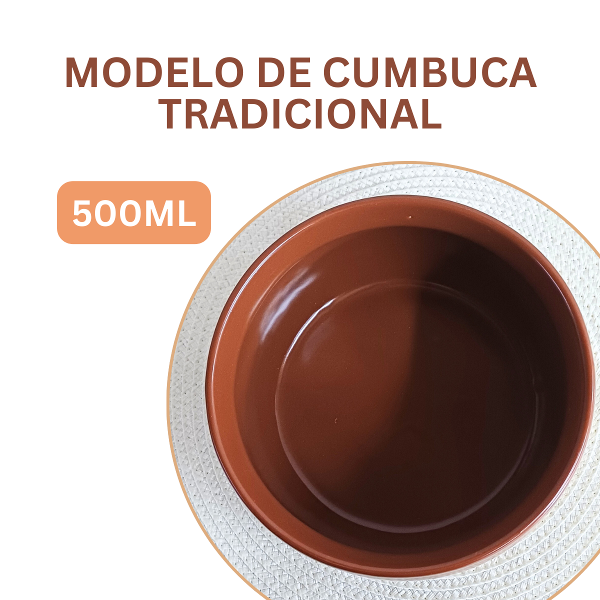 Cumbuca Ceramica Refrataria 500ml