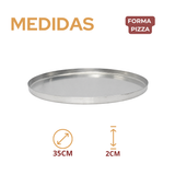 Forma Pizza 35cm Aluminio