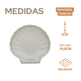 Travessa Concha Servir Melamina 18cm