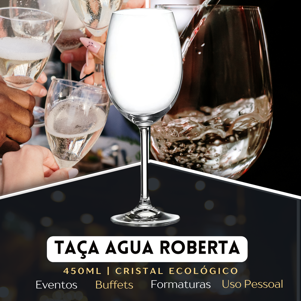 Taça Água Colibri Roberta Bohemia 450ml - A Gourmet