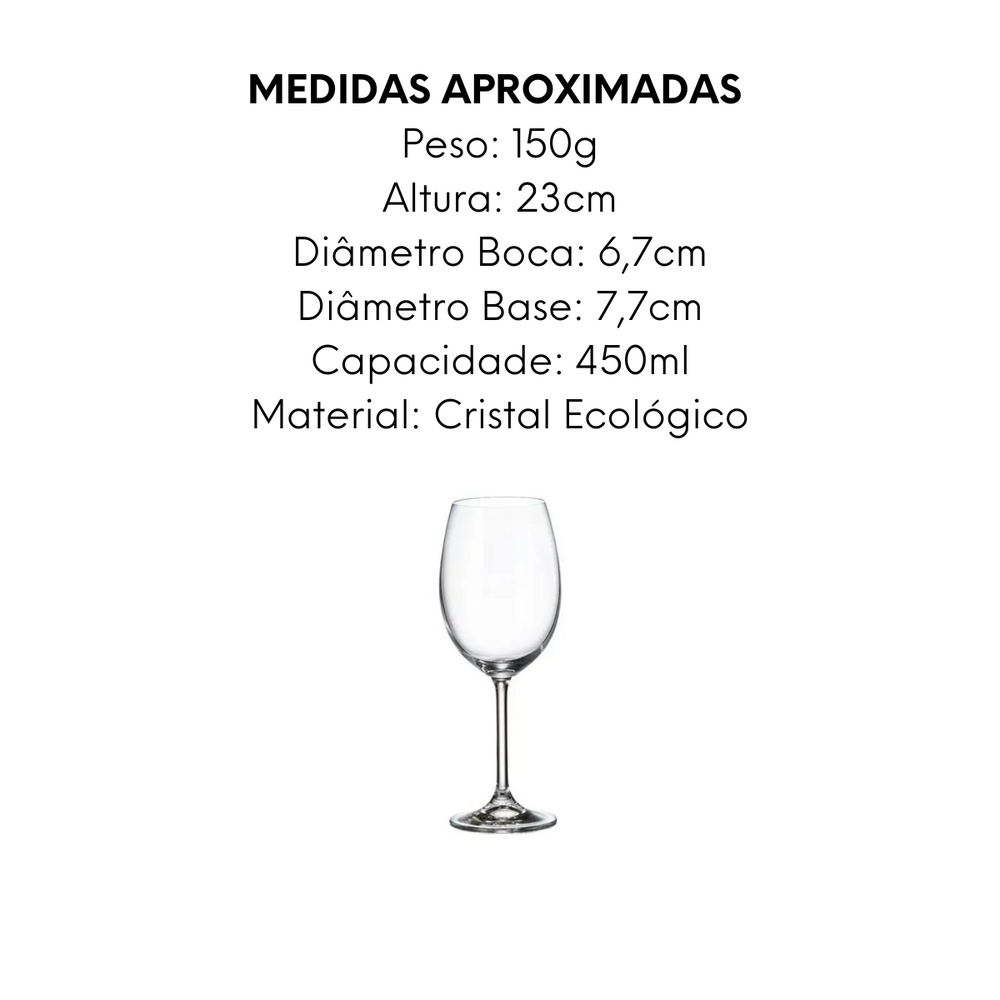 Taça Água Colibri Roberta Bohemia 450ml - A Gourmet