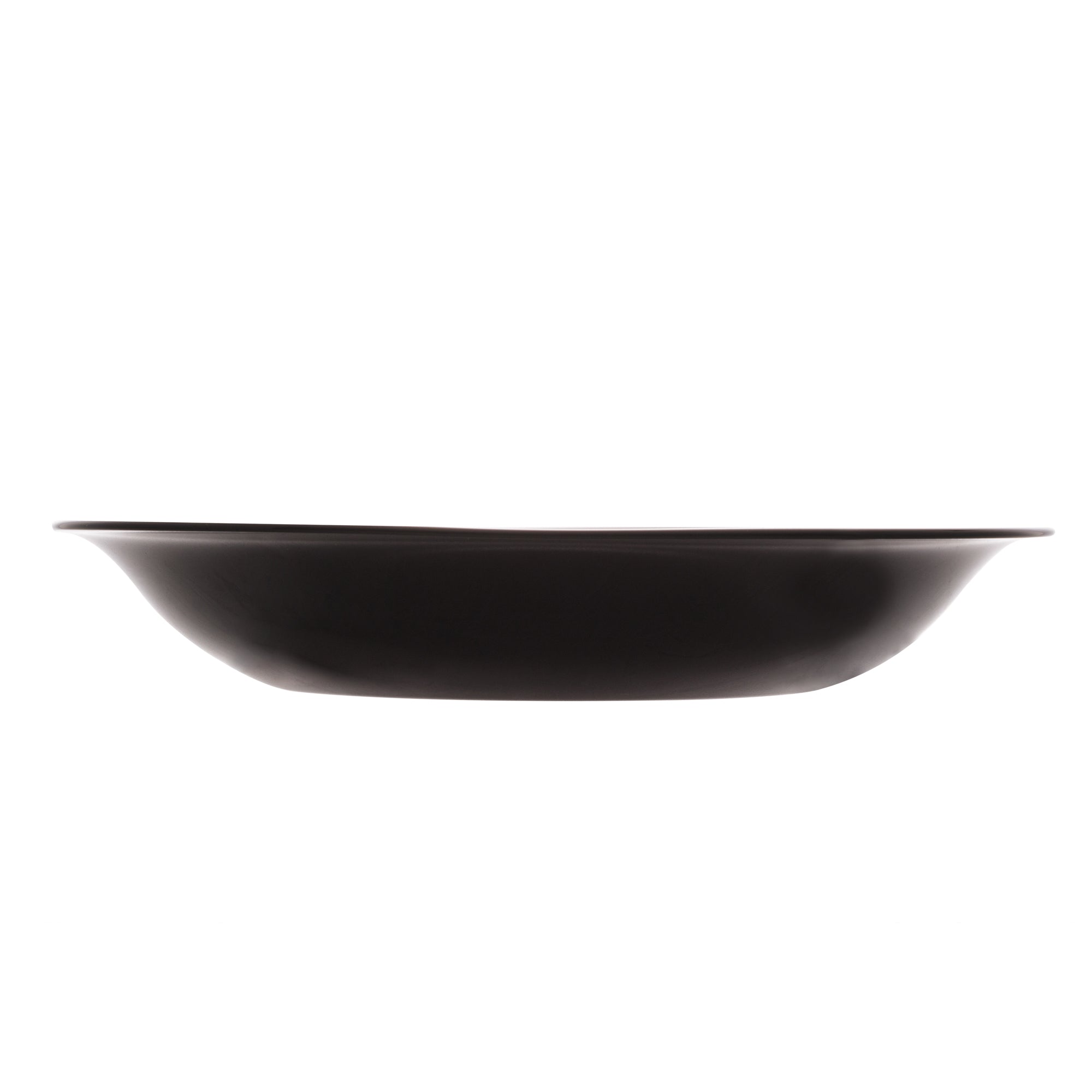 Prato Fundo Carine Noir Luminarc Preto Vidro Temperado Day Home