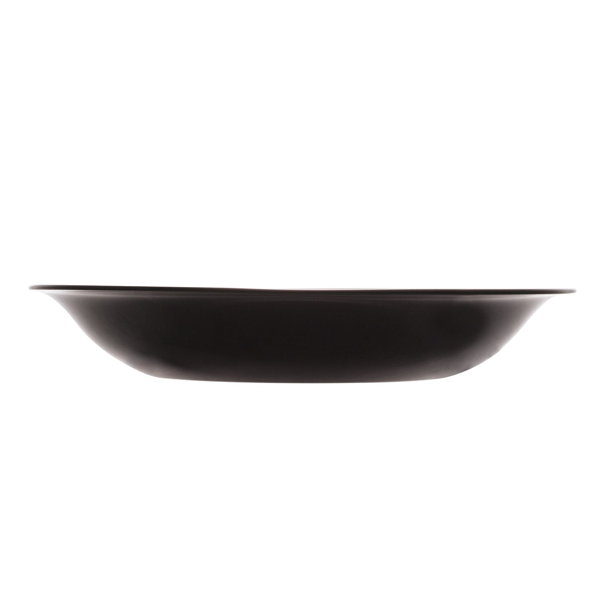 Prato Fundo Carine Noir Luminarc Preto Vidro Temperado Day Home