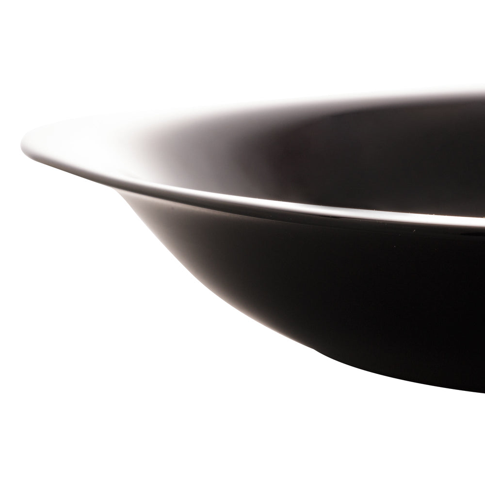 Prato Fundo Carine Noir Luminarc Preto Vidro Temperado Day Home