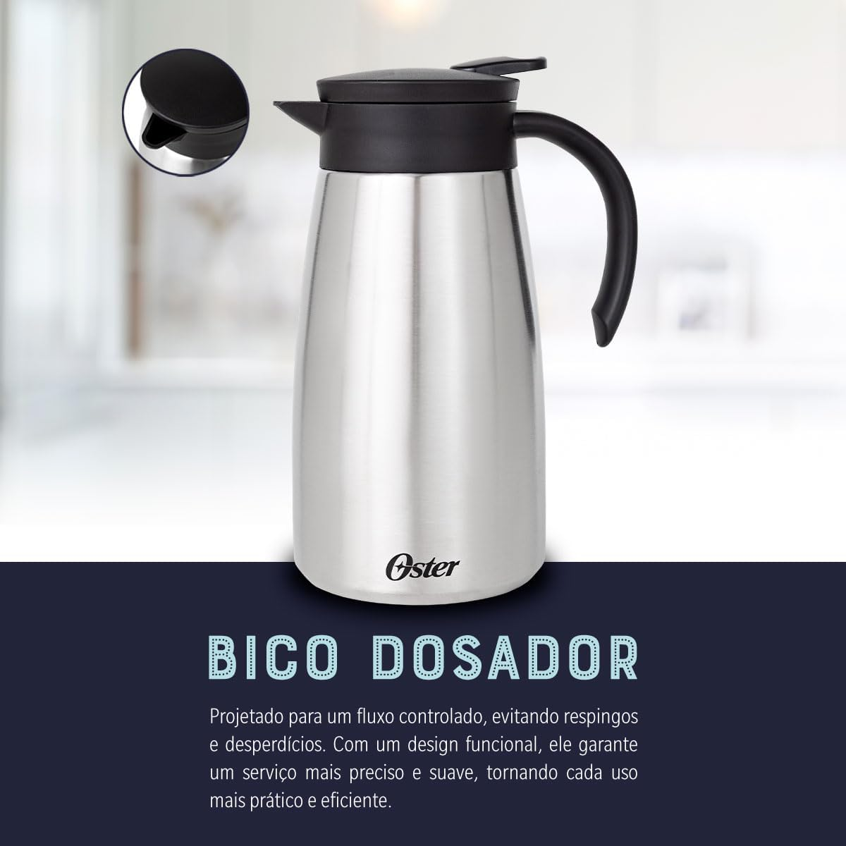 Garrafa Térmica Aço Inox 1 Litro