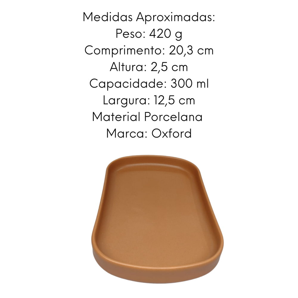 Prato Sobremesa Oxford Avelã Oxford