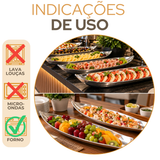 Travessa Finzetto em Alumínio Fundido para Buffet 79cm