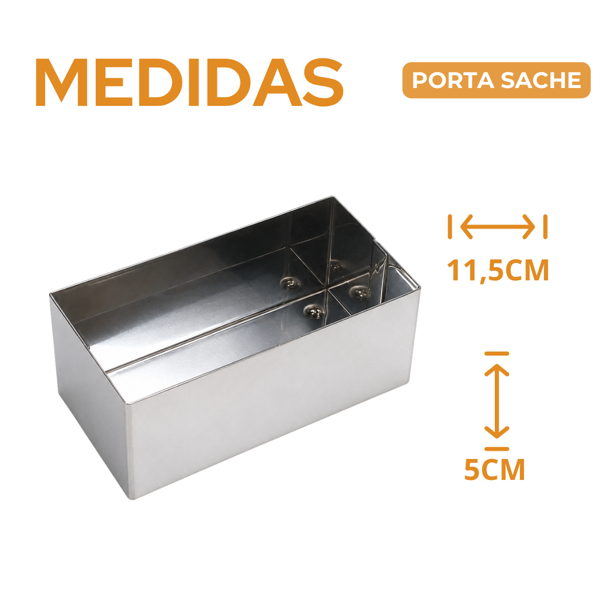 Porta Sache Aço Inox