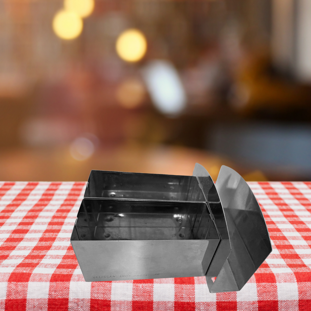 Porta Sachê Guardanapo em Aço Inox Alissan