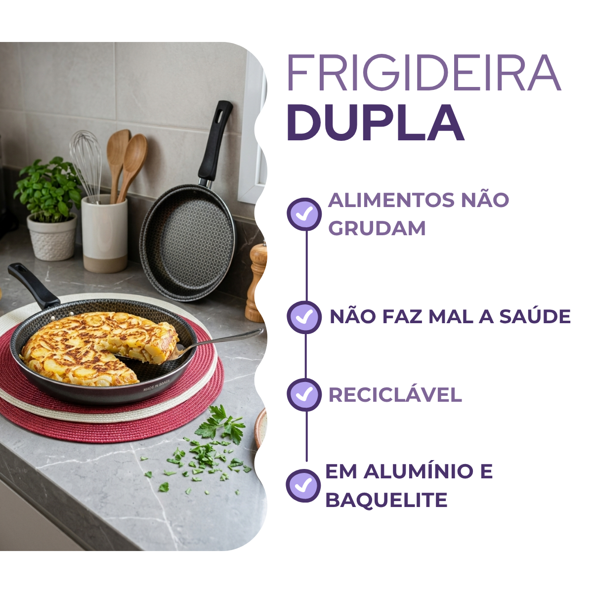 Frigideira Dupla Multiflon