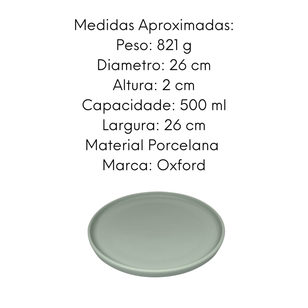 Prato Raso Oxford Menta de Porcelana Oxford Oxford