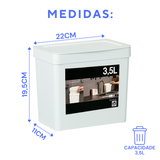 Lixeira de Pia Pratic Branca - A Gourmet