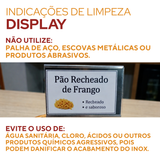 Display Mesa Identificação Aço Inox 8cm