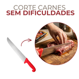 Faca Carne 12° Cabo Vermelho