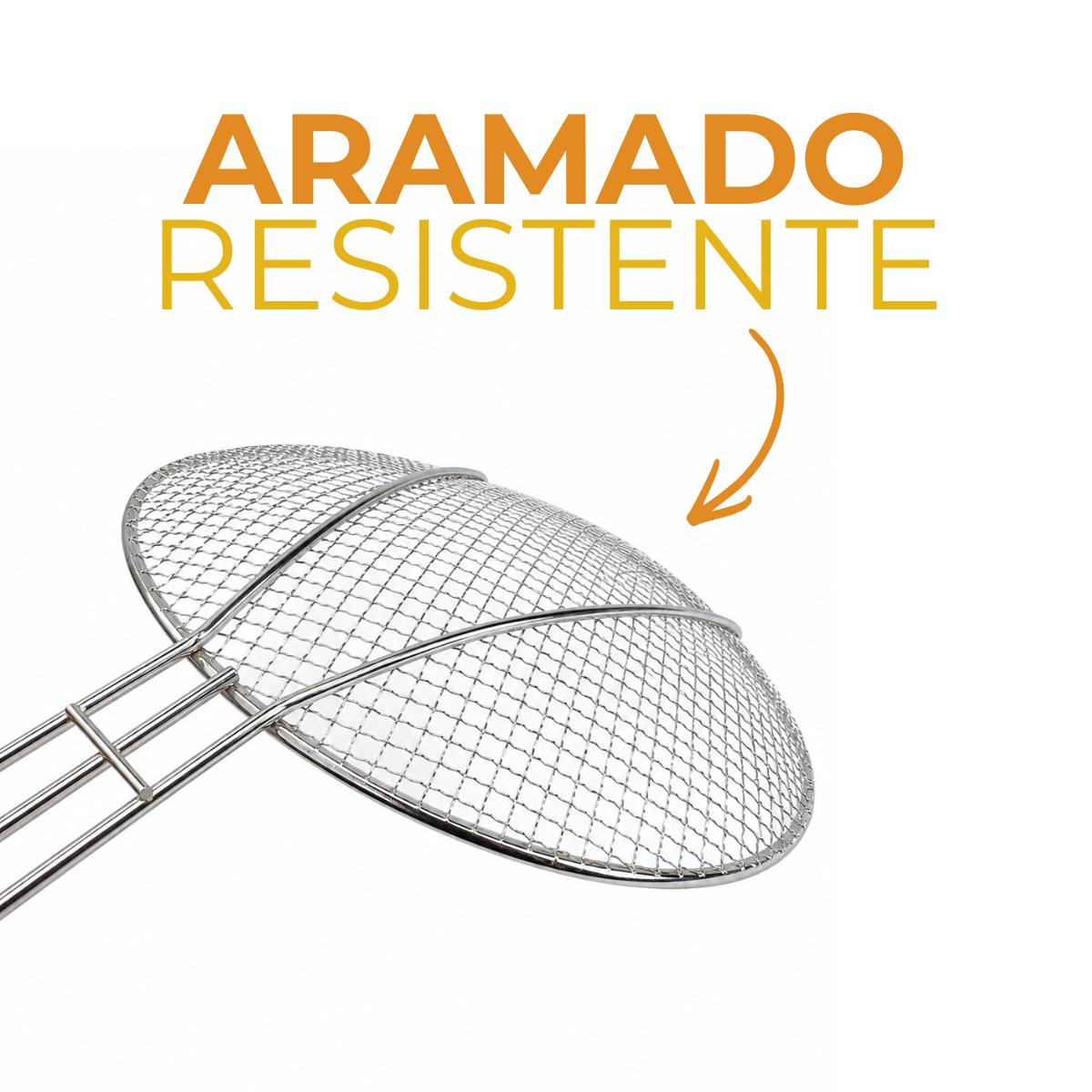 Escumadeira Fritura Aramada 55cm
