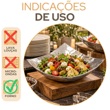 Centro de Mesa Paulino em Alumínio Fundido