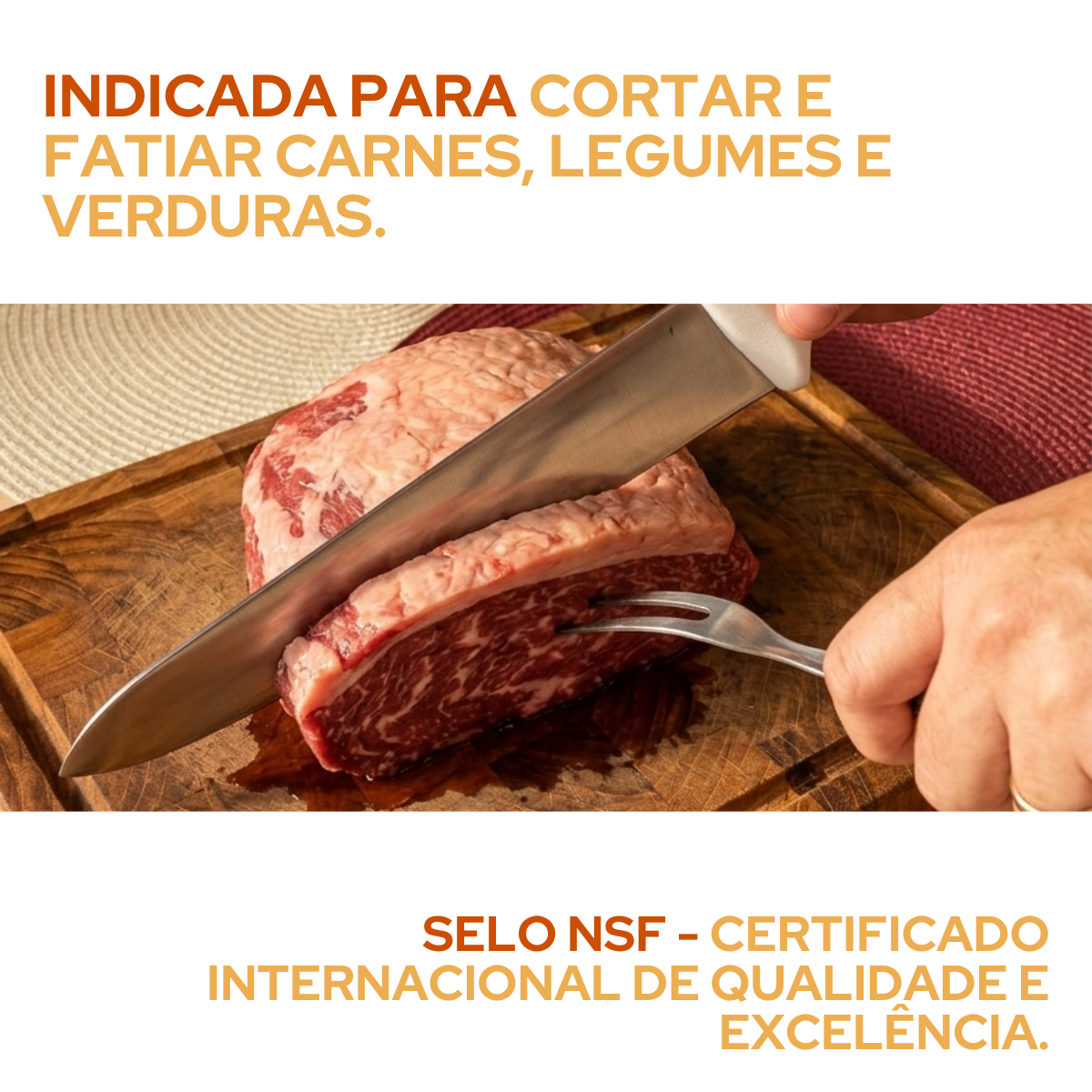 Faca Cheff 12° Cabo Branco