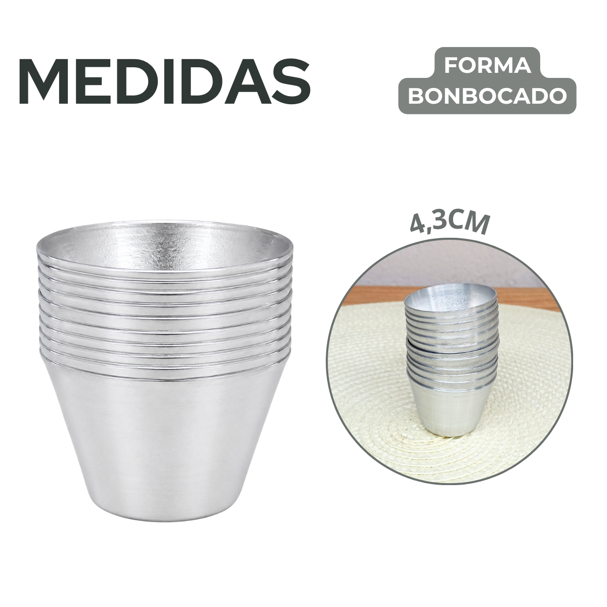 Jogo Forminha N1 bombocado Aluminio