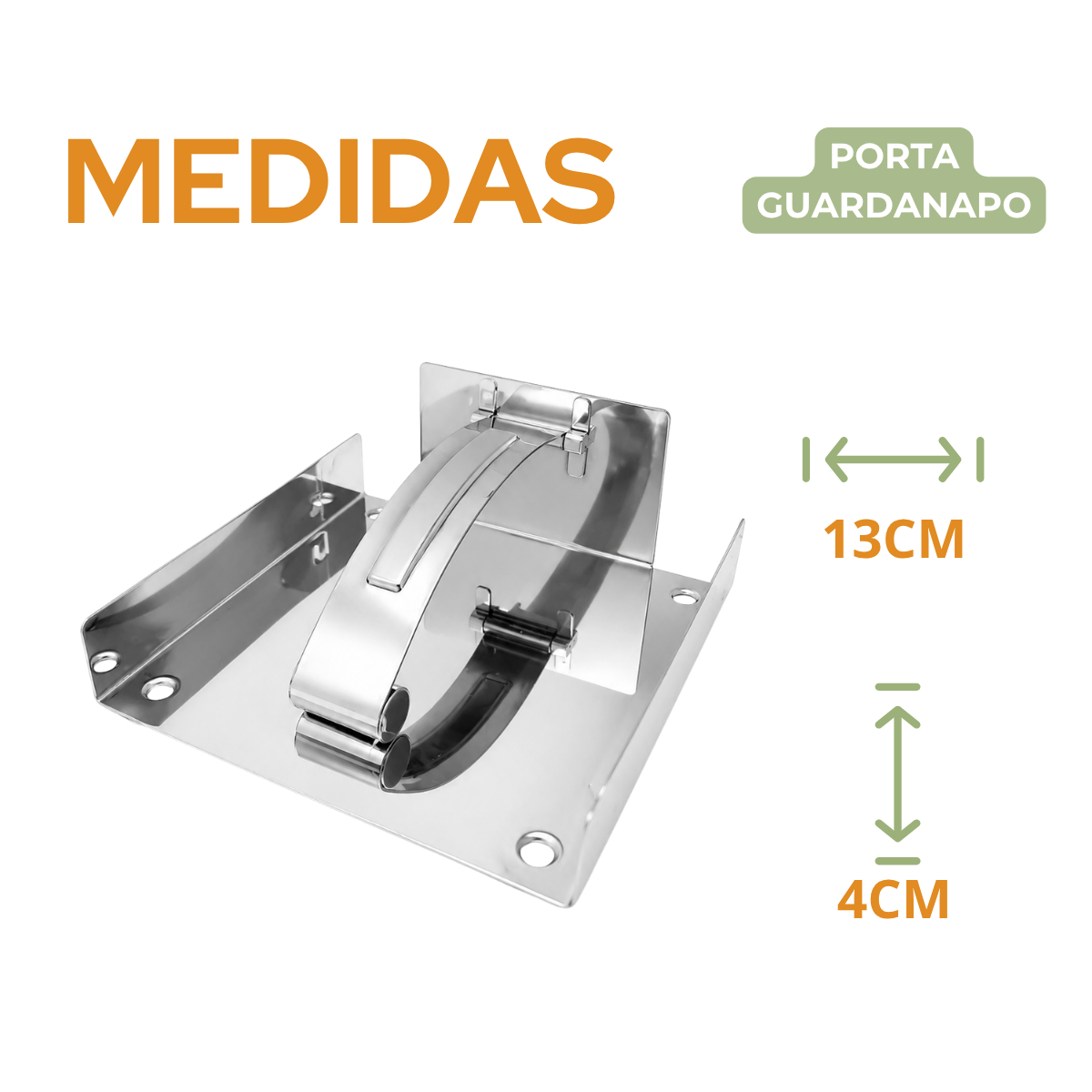 Porta Guardanapo Aço Inox
