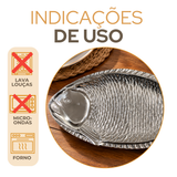 Travessa Servir Peixe Aluminio Puro 60cm