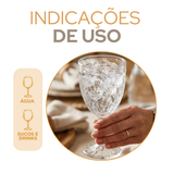 Taça Vidro Transparente Diamond 325ml