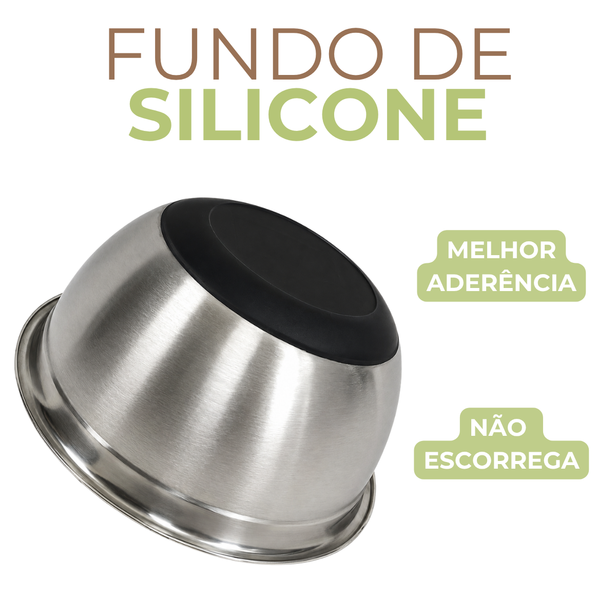 Tigela Bowl Semplice 26cm Aço Inox